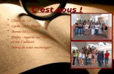 Cest nous ! Classe de LS Lycée Louis Payen Année 2011/2012 Projet : regards sur lautre et sur lailleurs Merci de nous encourager !