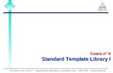Masters IIGLI et IGLII – Programmation générique et conception objet – 2005-2006 – Claude Montacié 1 Cours n° 6 Standard Template Library I.