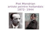Piet Mondrian artiste peintre hollandais 1872- 1944.