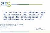CLE du 11/12/2012 Délégation territoriale de la Gironde Pôle santé environnementale Gisèle Déjean Frédérique Chemin Instruction n° DGS/EA4/2012/366 du.