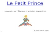 Le Petit Prince sommaire de lhistoire et activit©s interactives de Mme. Maria Kaleta