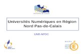 Universités Numériques en Région Nord Pas-de-Calais UNR-NPDC.