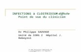 13 ème Rencontre Régionale des Correspondants en Hygiène - 22/11/07 INFECTIONS à CLOSTRIDIUM difficile Point de vue du clinicien Dr Philippe SAUVAGE Unité
