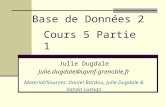 Base de Données 2 Julie Dugdale Julie.dugdale@upmf-grenoble.fr Material/Sources: Daniel Bardou, Julie Dugdale & Vanda Luengo Cours 5 Partie 1.