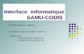 Interface informatique SAMU-CODIS Contexte régional, objectifs Dr philippe ATAIN-KOUADIO SAMU 54 collaboration - Colonel BILLIET (SDIS 55) - Dr MOUGEOLLE.
