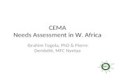 CEMA Needs Assessment in W. Africa Ibrahim Togola, PhD & Pierre Dembélé, MFC Nyetaa.
