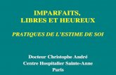 IMPARFAITS, LIBRES ET HEUREUX PRATIQUES DE LESTIME DE SOI Docteur Christophe André Centre Hospitalier Sainte-Anne Paris.