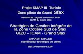 Projet SMAP III- Tunisie Zone pilote du Grand Sfax Réunion de lorgane dexécution local ICAM du Grand Sfax Stratégies de Gestion Intégrée de la Zone Côtière.