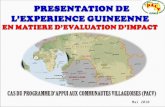 Mai 2010. Pour répondre à la problématique liée à la pauvreté des populations rurales, le Gouvernement guinéen a élaboré un Document de Stratégie de Réduction.