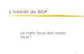 1 Lintérêt de BGP Le trafic local doit rester local !