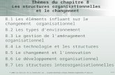 © 2006 Les Éditions de la Chenelière inc., La gestion dynamique: concepts, méthodes et applications, 4 e édition1/12 Thèmes du chapitre 8 Les structures.
