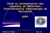 Etude et interprétation des résultats du Détecteur Interférentiel Panoramique de Pollution DIPP Matthieu Conjat Sous la direction de Jean Gay.