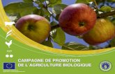 CAMPAGNE DE PROMOTION DE LAGRICULTURE BIOLOGIQUE.
