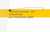 Sérogroupage des Salmonella par Christiane Joffin 1.