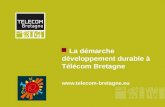 La démarche développement durable à Télécom Bretagne .