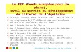 Ministère de lAgriculture et de la Pêche 1 Le FEP (Fonds européen pour la pêche), outil au service du développement du littoral de l'Aquitaine Le Fonds.