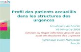 Véronique Bussy-Malgrange Resclin Profil des patients accueillis dans les structures des urgences Les ateliers du Resclin 4è trimestre 2009 Gestion du.