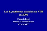 Les Lymphomes associés au VIH en 2006 François Boué Hôpital Antoine Béclère CLAMART.
