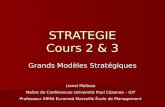 STRATEGIE Cours 2 & 3 Grands Modèles Stratégiques Lionel Maltese Maître de Conférences Université Paul Cézanne – IUT Professeur Affilié Euromed Marseille.