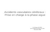 Accidents vasculaires cérébraux : Prise en charge à la phase aigue Dr Philippe BOUREL SATU-SMUR Boulogne-sur-Mer Décembre 2005.