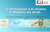 SDTICE Le Processus C2i niveau 2 Métiers du droit Philippe Amblard – Expert C2i Métiers du droit.