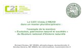 Le C2i® niveau 2 MEAD dans un master pluridisciplinaire : lexemple de la mention « Évolution, patrimoine naturel et sociétés » du Muséum national d'Histoire.