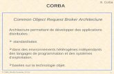 © ²2004, Mireille Fornarino, E.S.S.I. - 1 - Common Object Request Broker Architecture Architecture permettant de développer des applications distribuées.