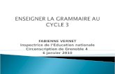 FABIENNE VERNET Inspectrice de lEducation nationale Circonscription de Grenoble 4 6 janvier 2010.