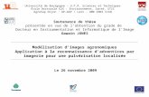 Modélisation d'images agronomiques Application à la reconnaissance d'adventices par imagerie pour une pulvérisation localisée Université de Bourgogne -