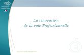 La rénovation de la voie Professionnelle FCE janvier 2010 IA-IPR EPS Poitiers.