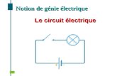 Le circuit électrique Notion de génie électrique