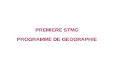 PREMIERE STMG PROGRAMME DE GEOGRAPHIE. THEME 3 : LA FRANCE : DYNAMIQUE DE LOCALISATION DES ACTIVITES.