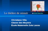 Le théâtre de minuit Christiane Villa Classe des Moyens École Maternelle Zola Laxou de Kveta Pakovska.