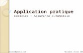 Application pratique Exercice : Assurance automobile Nicolas Zozor 2011nzozor@gmail.com.