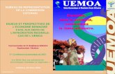 Www.uemoa.int  Commission de l'UEMOA, 380, Av; Pr Joseph Ki-Zerbo - 01 BP 543 Ouagadougou 01 - BURKINA FASO Tél: (226) 50 31 88 73 à 76 - Fax:
