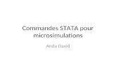 Commandes STATA pour microsimulations Anda David.