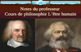 Notes du professeur Cours de philosophie Lêtre humain Pierre Baribeau (2009)