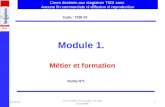 17/01/2014 Cours Métier & Formation Mr Saïd OULAMINE 1 Module 1. Métier et formation Code : TSDI-01 Partie N°1 Cours destinés aux stagiaires TSDI sans.