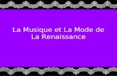 La Musique et La Mode de La Renaissance. Vocabulaire.