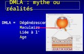 DMLA : mythe ou réalités DMLA : mythe ou réalités D DMLA = Dégénérescence M Maculaire L Liée à l A Age.