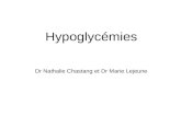 Hypoglycémies Dr Nathalie Chastang et Dr Marie Lejeune.