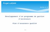 1/17 Projet LAGAN Dechou & CO Développement dun programme de gestion dascenseurs Plan d'assurance qualité