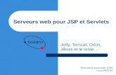 Serveurs web pour JSP et Servlets Jetty, Tomcat, Orion, JBoss et le reste… Présentation personnelle ETR6 Lucas PRÊTRE.