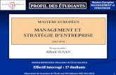 Observatoire des formations de lEcole, mai 2013 (Mastere MSE 2012-2013) 1 Mastere Européen MANAGEMENT et STRATEGIE Responsable: Alfred SUSAN MASTERE EUROPÉEN.