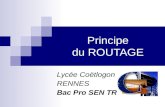 Principe du ROUTAGE Lycée Coëtlogon RENNES Bac Pro SEN TR.