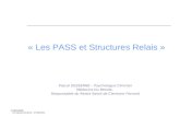 « Les PASS et Structures Relais » Pascal DESSENNE – Psychologue Clinicien Médecins Du Monde- Responsable du Relais Santé de Clermont Ferrand P.DESSENNE.