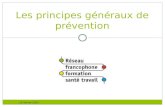 V1 février 2011 Les principes généraux de prévention.