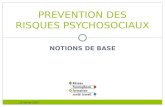 V1 février 2011 NOTIONS DE BASE PREVENTION DES RISQUES PSYCHOSOCIAUX.