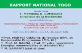 RAPPORT NATIONAL TOGO PRESENTE PAR Y. Mawuena D. GUMEDZOE Directeur de la Recherche Université de Lomé Membre des Académies AAS et TWAS ATELIER REGIONAL.