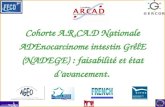 Cohorte A.R.CA.D Nationale ADEnocarcinome intestin GrêlE (NADEGE) : faisabilité et état davancement.